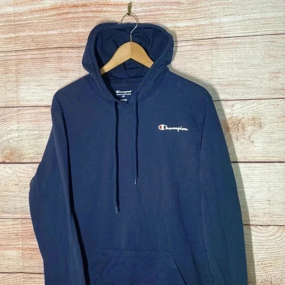 Champion Authentic | Athleticwear Navy Large Sports Hoodie - Picture 2 of 8
